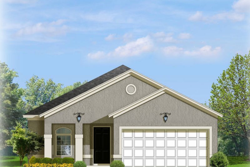 Home Plan - Mediterranean Exterior - Front Elevation Plan #1058-90