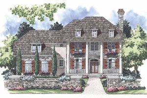 Classical Exterior - Front Elevation Plan #930-251