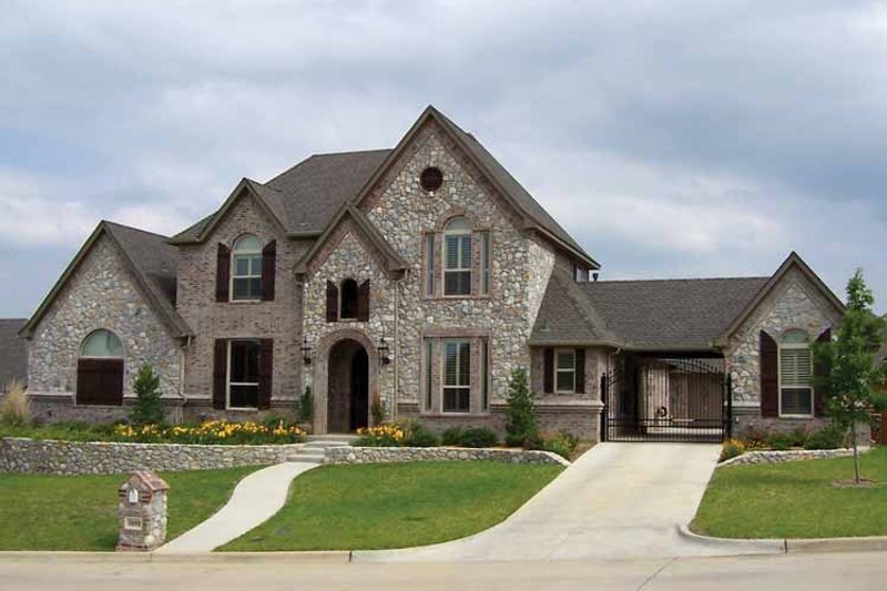 Home Plan - Exterior - Front Elevation 3 for Tudor House Plan #84-731 - 5 bed, 3.5 bath