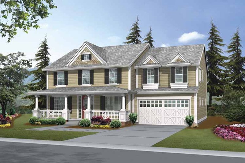 Home Plan - Traditional Exterior - Front Elevation Plan #132-379