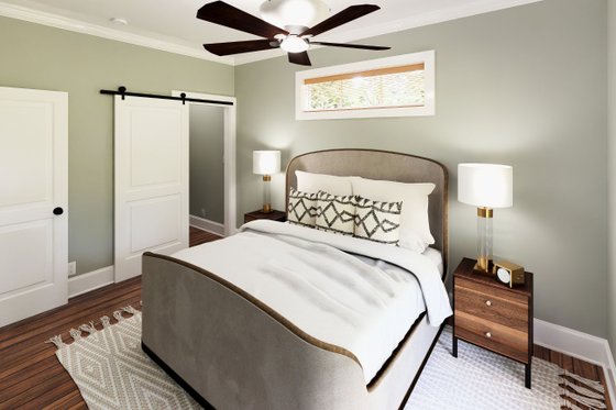 Interior - Master Bedroom 1 for Cottage House Plan #44-298 - 2 bed, 1 bath