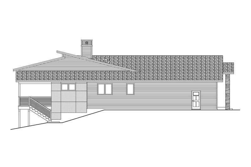 Architectural House Design - Exterior - Other Elevation 1 for Contemporary House Plan #124-1374 - 4 bed, 3 bath