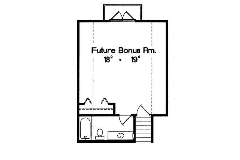 Home Plan - Floor Plan - Other Floor 1 for Mediterranean House Plan #417-693 - 4 bed, 3 bath