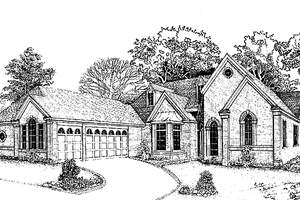 Dream House Plan - Country Exterior - Front Elevation Plan #974-20