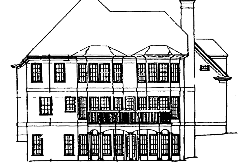 Dream House Plan - Exterior - Rear Elevation for Country House Plan #429-81 - 4 bed, 2.5 bath