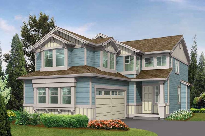 Architectural House Design - Exterior - Front Elevation 3 for Craftsman House Plan #132-292 - 5 bed, 3.5 bath