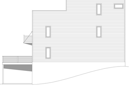 Exterior - Other Elevation 1 for Beach House Plan #932-958 - 2 bed, 3.5 bath