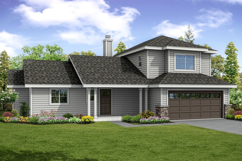 Home Plan - Traditional Exterior - Front Elevation Plan #124-1041