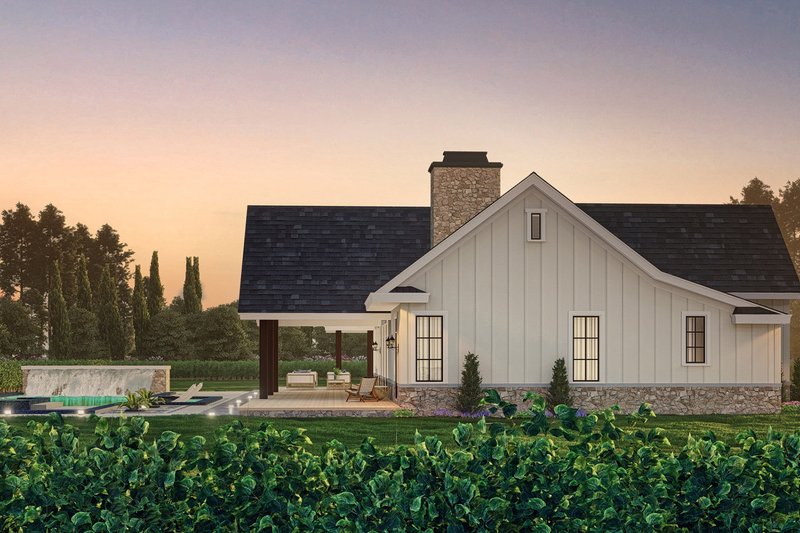 Architectural House Design - Exterior - Other Elevation for Farmhouse House Plan #119-445 - 3 bed, 2.5 bath