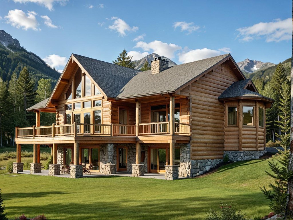 Exterior - Rear Elevation 2 House Plan #117-467 - 4 bed, 3.5 bath