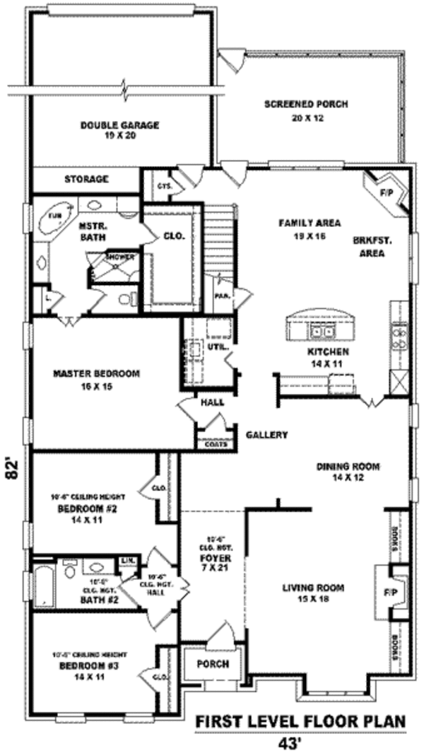 European Floor Plan - Main Floor Plan #81-1218