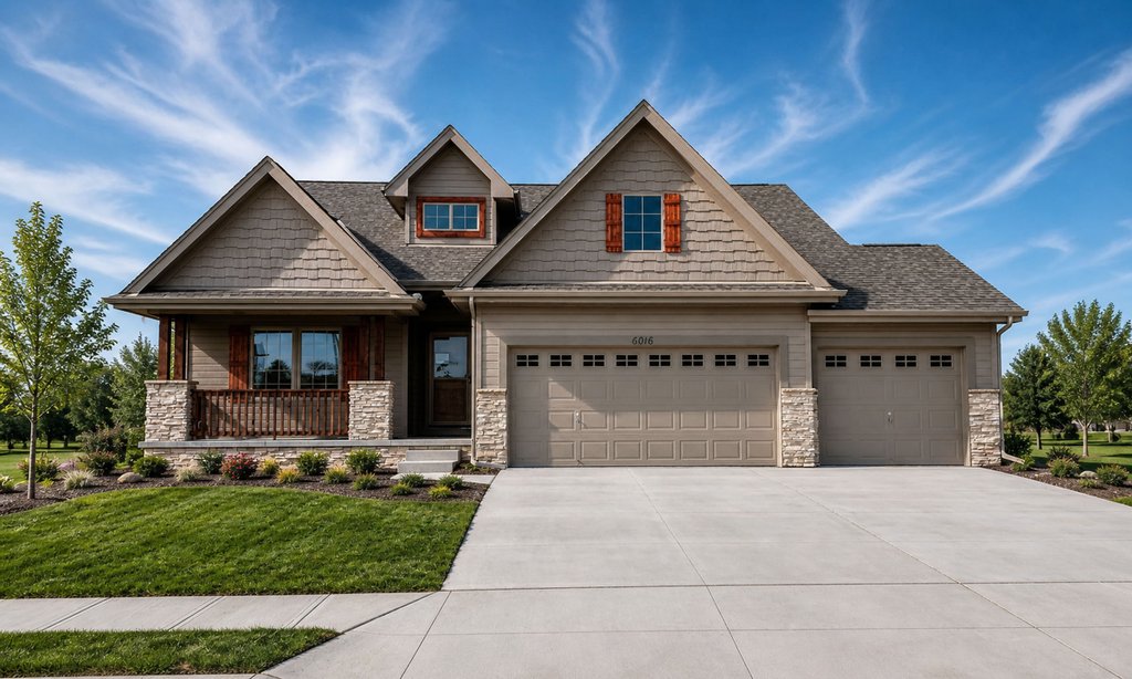 Exterior - Front Elevation 2 for Craftsman House Plan #20-2317 - 4 bed, 3.5 bath