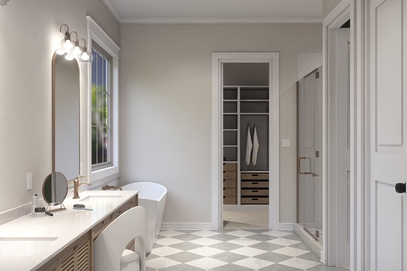 Architectural House Design - Interior - Master Bathroom for Cottage House Plan #455-598 - 4 bed, 3.5 bath