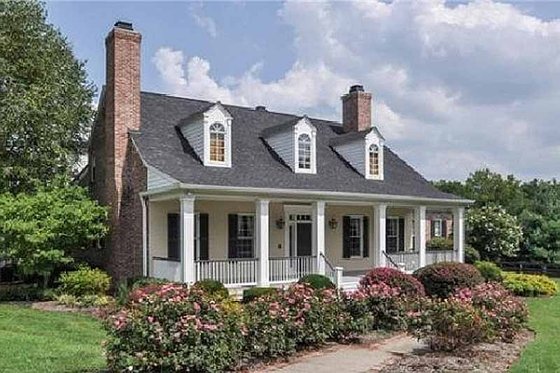 Exterior - Front Elevation 4 for Southern House Plan #137-140 - 3 bed, 3 bath