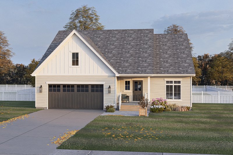 Farmhouse Style House Plan - 3 Beds 2 Baths 1690 Sq/Ft Plan #455-407