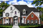 European Style House Plan - 3 Beds 3.5 Baths 2780 Sq/Ft Plan #40-102 