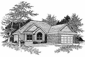 Traditional Exterior - Front Elevation Plan #70-154