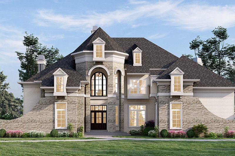 Architectural House Design - European Exterior - Front Elevation Plan #119-443