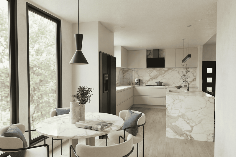 Home Plan - Interior - Kitchen for Modern House Plan #923-457 - 3 bed, 2.5 bath