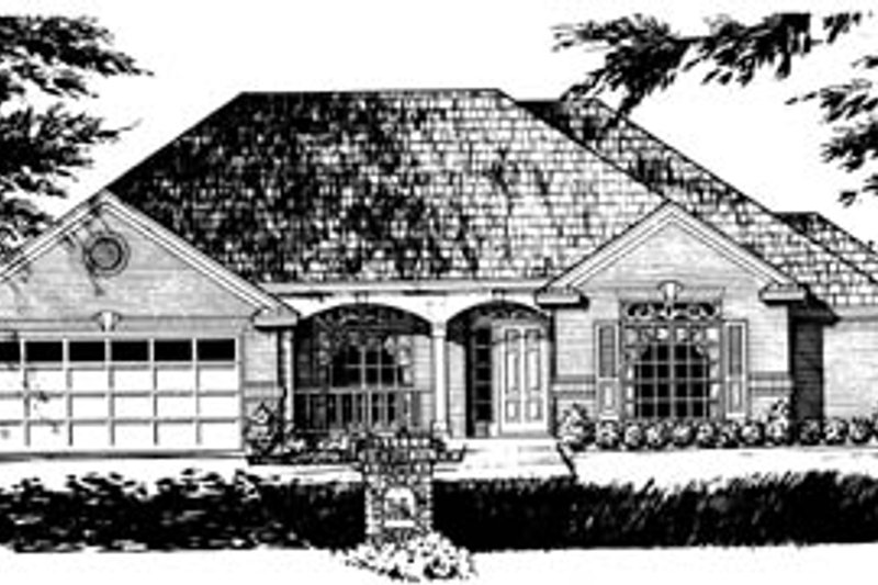 Dream House Plan - Southern Exterior - Front Elevation Plan #40-248