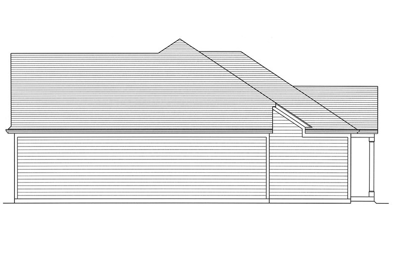 Dream House Plan - Right Side Elevation