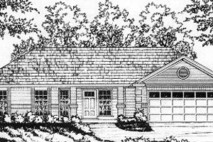Traditional Exterior - Front Elevation Plan #40-374