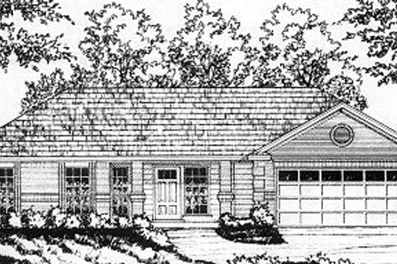 Home Plan - Traditional Exterior - Front Elevation Plan #40-374