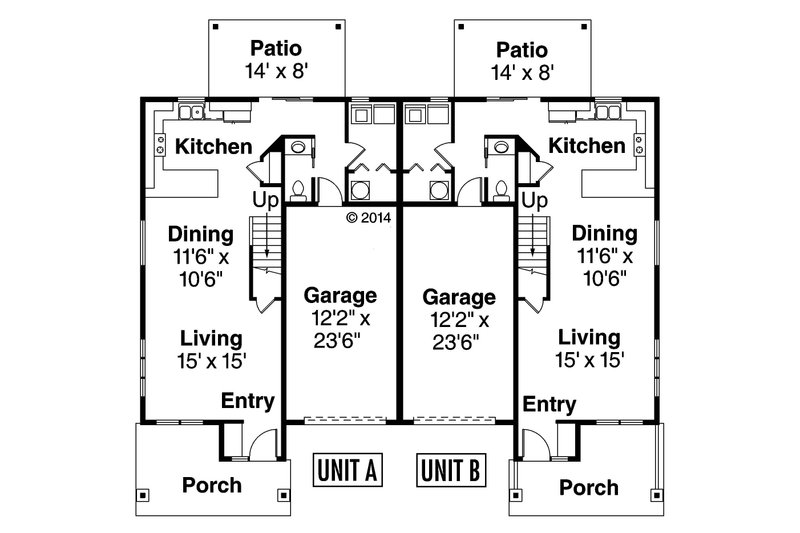 Architectural House Design - Floor Plan - Main Floor for Country House Plan #124-1079 - 6 bed, 5 bath