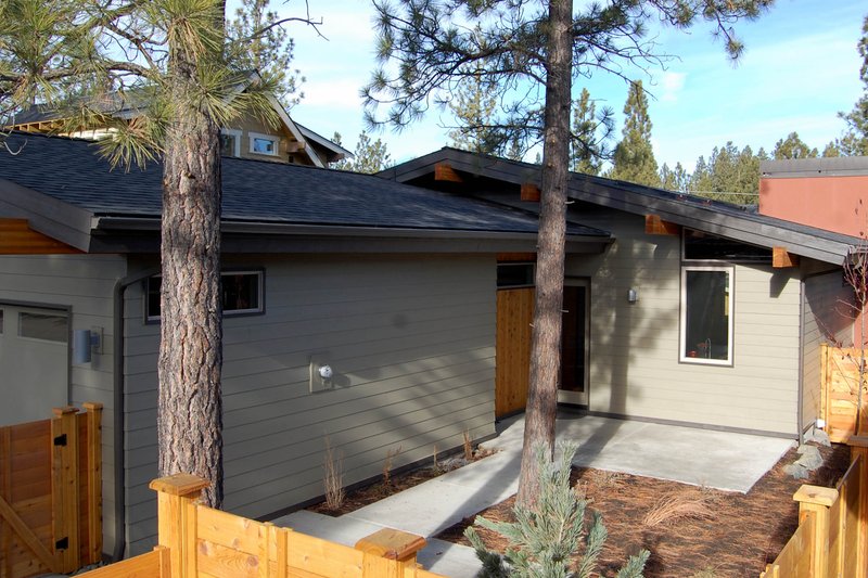 House Blueprint - Exterior - Rear Elevation for Modern House Plan #895-23 - 3 bed, 2 bath