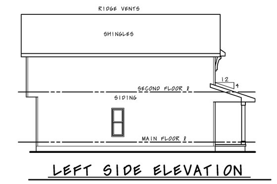 Exterior - Other Elevation for Farmhouse House Plan #20-2410 - 3 bed, 2.5 bath