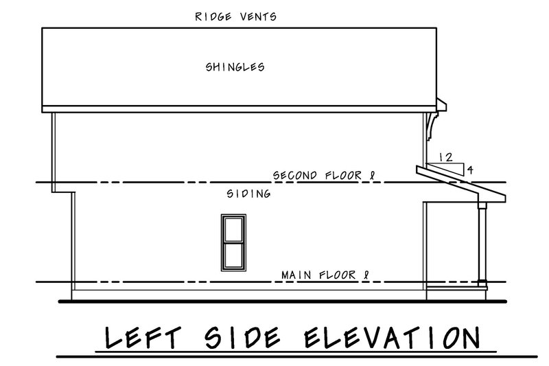 Architectural House Design - Exterior - Other Elevation for Farmhouse House Plan #20-2410 - 3 bed, 2.5 bath