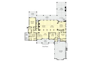 Floor Plan - Main Floor for Southern House Plan #930-534 - 4 bed, 5.5 bath