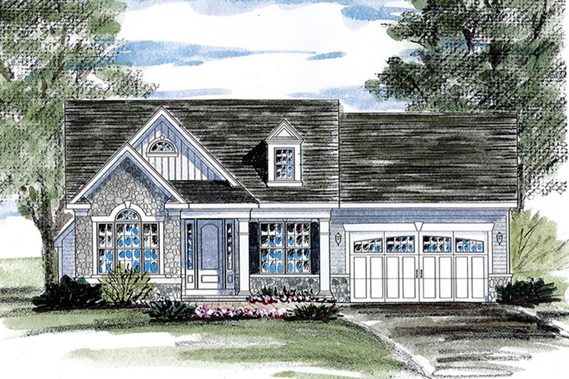 Home Plan - Ranch Exterior - Front Elevation Plan #316-284