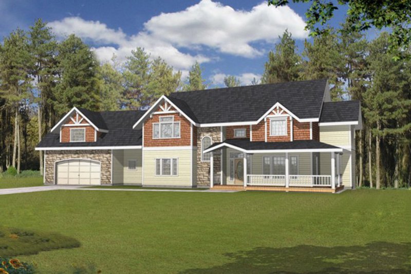Home Plan - Traditional Exterior - Front Elevation Plan #117-830
