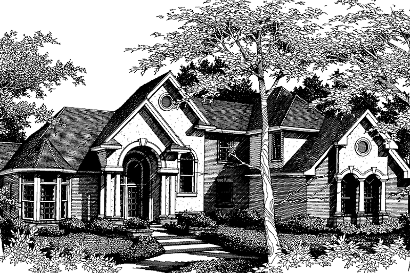 Dream House Plan - Exterior - Front Elevation 3 for Country House Plan #952-73 - 4 bed, 3.5 bath