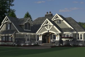 Cottage Exterior - Front Elevation Plan #51-568