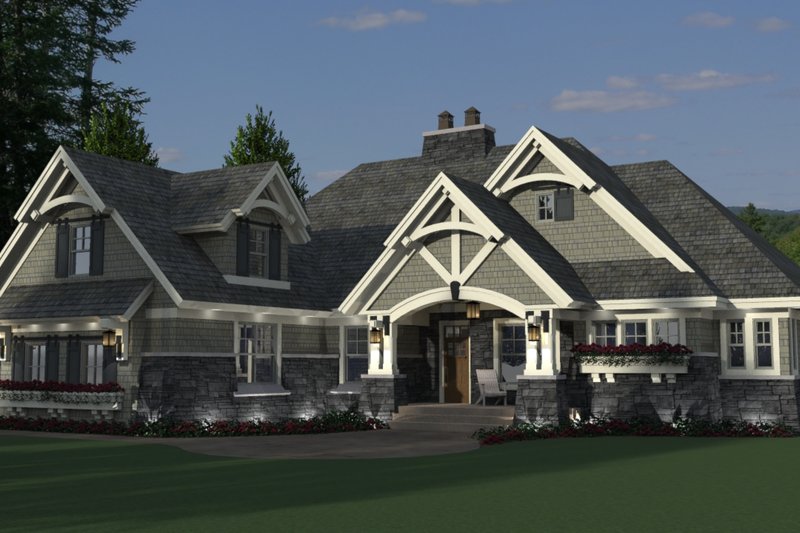 Cottage Style House Plan - 4 Beds 3 Baths 2465 Sq/Ft Plan #51-568