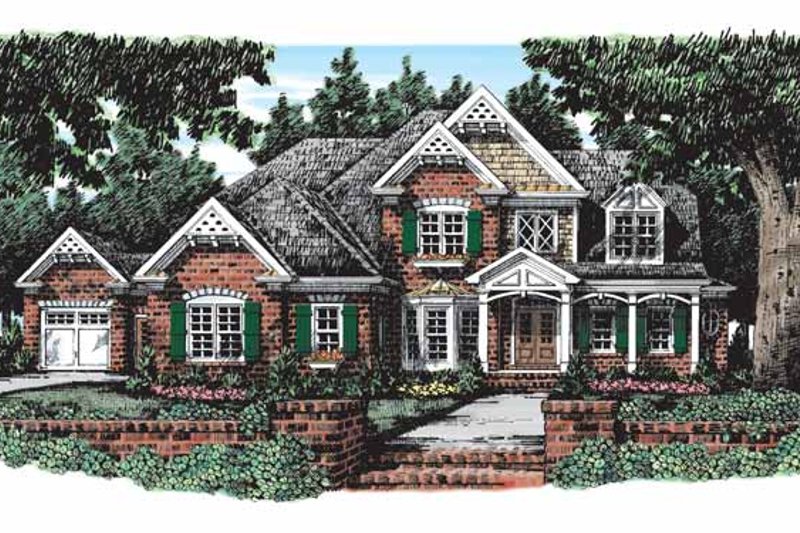 Architectural House Design - Country Exterior - Front Elevation Plan #927-285