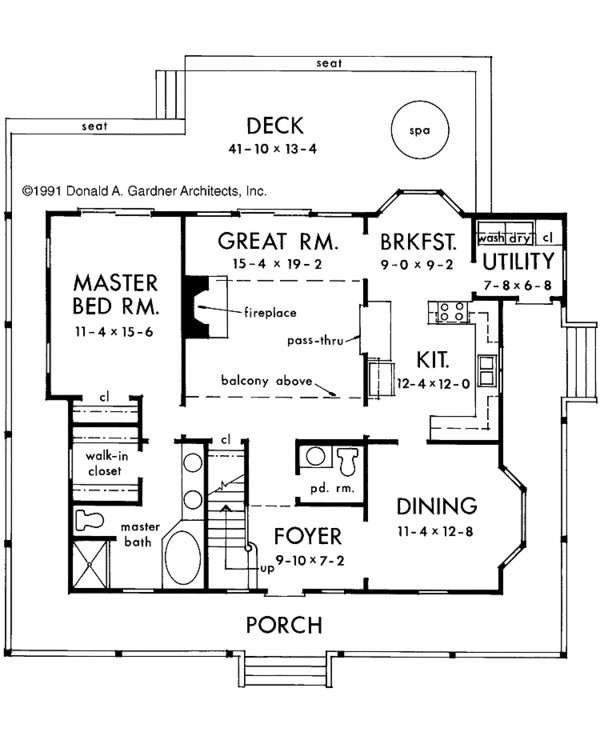 Home Plan - Farmhouse Floor Plan - Main Floor Plan #929-77