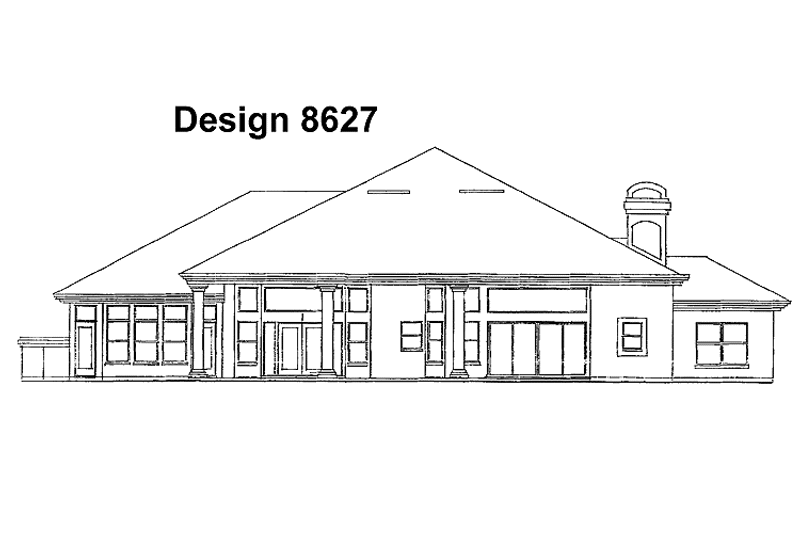 Dream House Plan - Exterior - Rear Elevation for Mediterranean House Plan #417-477 - 4 bed, 3.5 bath
