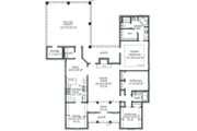 European Style House Plan - 3 Beds 2 Baths 1706 Sq/Ft Plan #69-112 