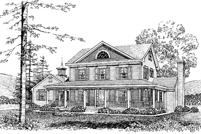 Dream House Plan - Victorian Exterior - Front Elevation Plan #1016-60