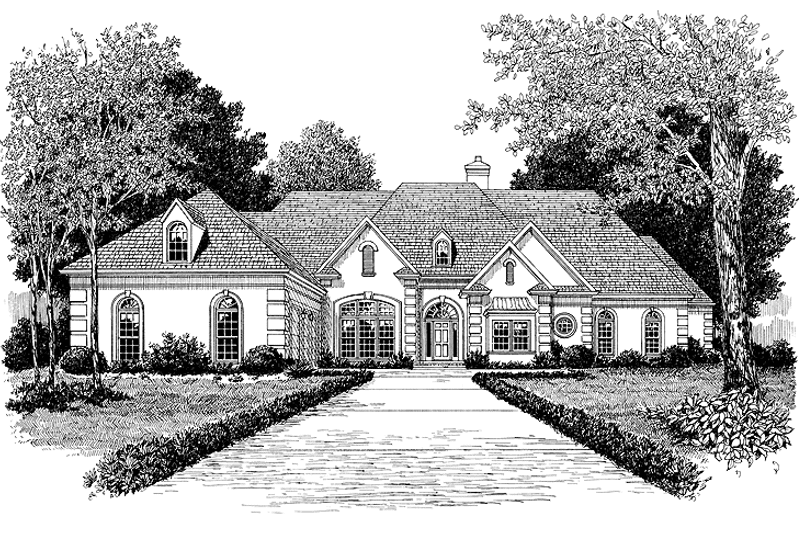 Home Plan - Exterior - Front Elevation 3 for Traditional House Plan #453-189 - 4 bed, 5.5 bath