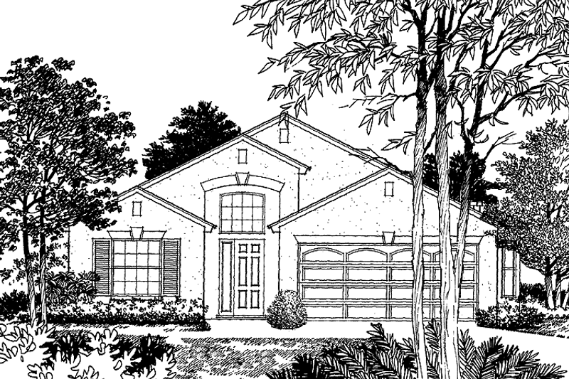 Home Plan - Exterior - Front Elevation 3 for Contemporary House Plan #1015-32 - 3 bed, 2 bath