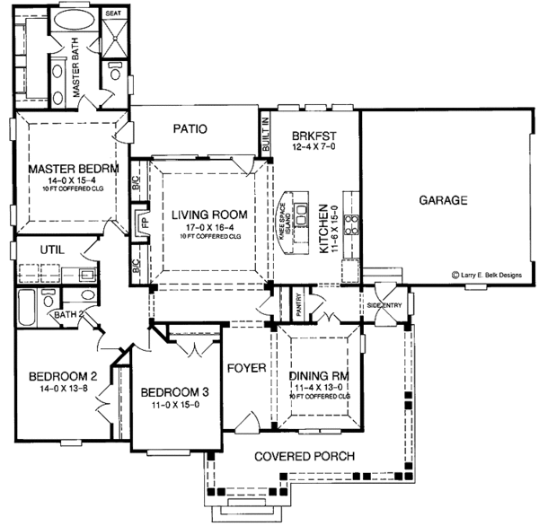 Home Plan - Classical Floor Plan - Main Floor Plan #952-238