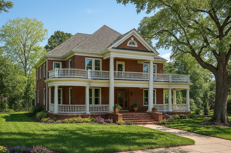 Home Plan - Southern Exterior - Front Elevation Plan #17-247