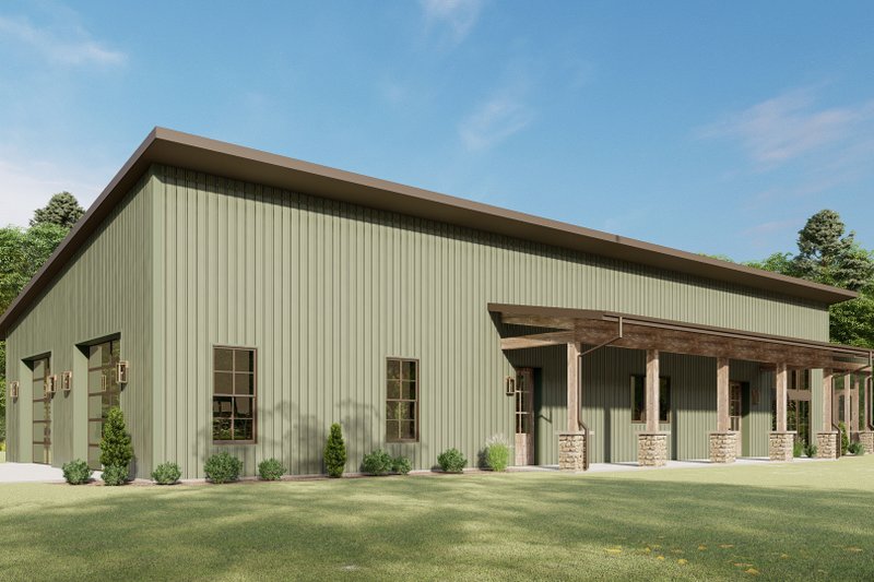 Home Plan - Exterior - Other Elevation 5 for Barndominium House Plan #1092-37 - 3 bed, 2.5 bath