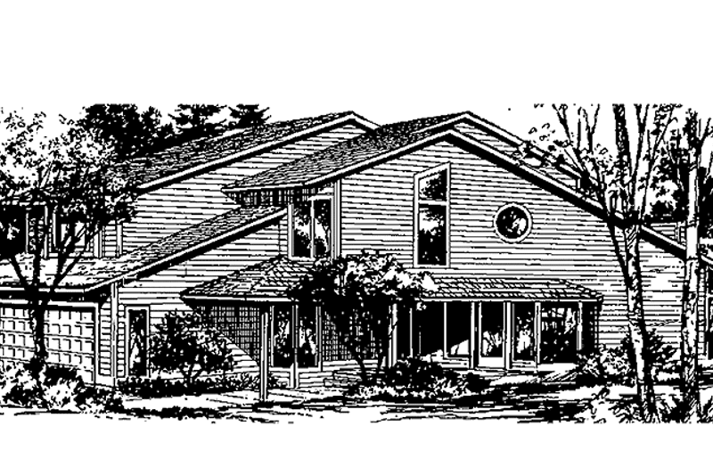 Dream House Plan - Contemporary Exterior - Front Elevation Plan #320-1193