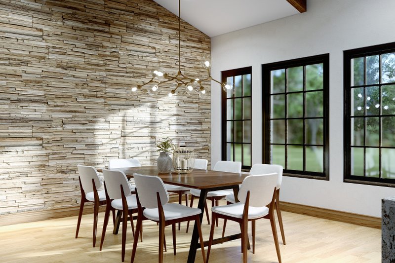 Architectural House Design - Interior - Dining Room for Ranch House Plan #54-400 - 3 bed, 3.5 bath