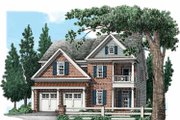 Traditional Style House Plan - 4 Beds 3 Baths 3052 Sq/Ft Plan #927-537 Exterior 